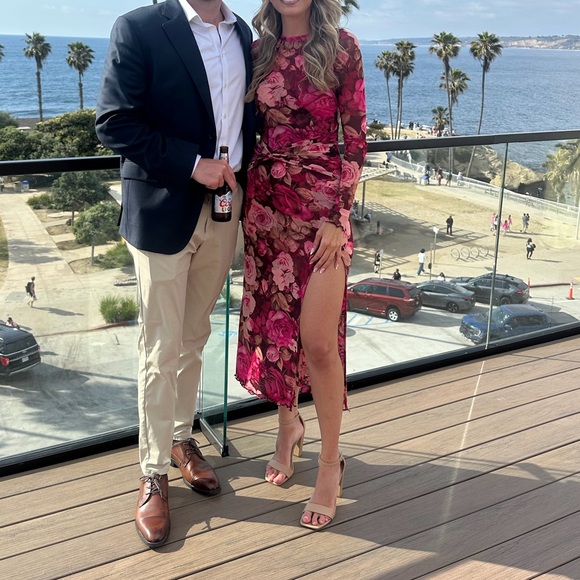 Free People Gianni Maxi Dress Vibrant Floral Long Sleeve Dress - Picture 2 of 4